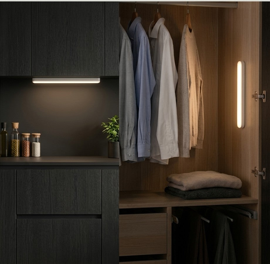 Motion Sensor LED Cabinet Light - USB-C Rechargeable
