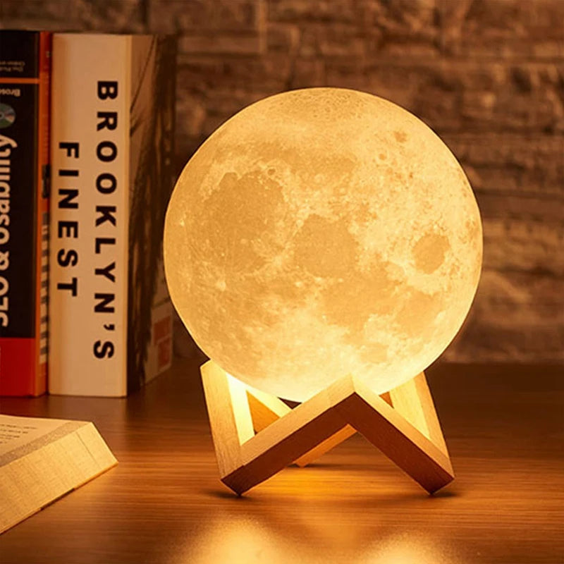 Moon & Book LED Night Light - moon-in-a-book design with a sweet storybook touch | Moderish Home