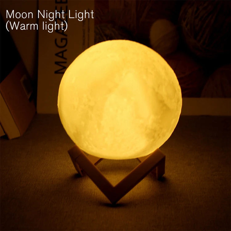 Moon & Book LED Night Light