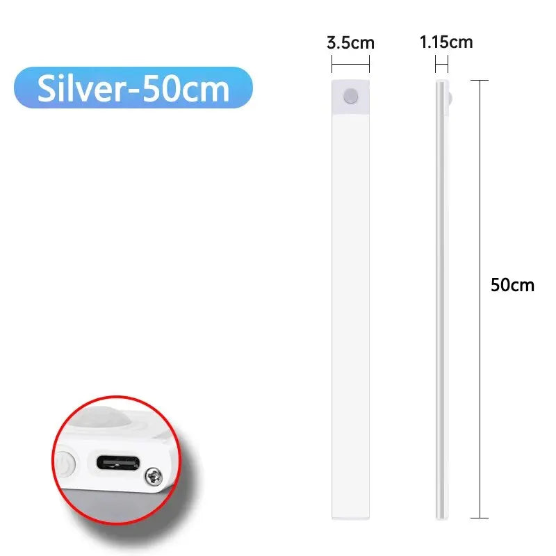 Motion Sensor LED Cabinet Light - USB-C Rechargeable