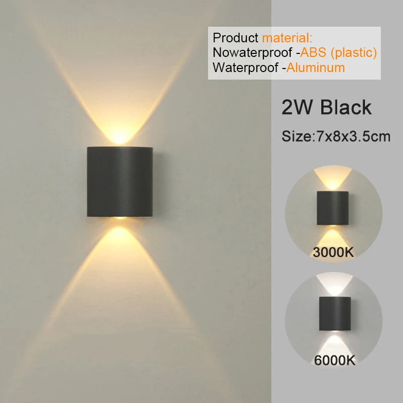 Modern LED Wall Sconce - Up & Down Light