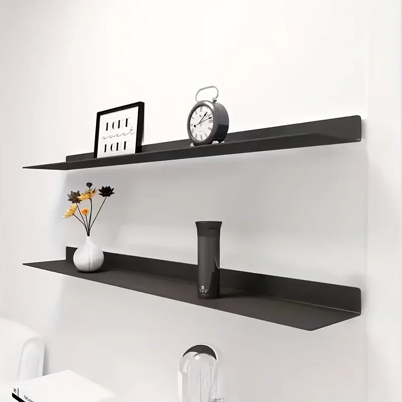 Floating Iron Bookcase Shelf - Modern Minimalist - heavy-duty iron frame sturdy enough for books and decor | Moderish Home