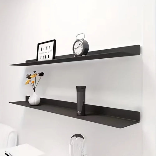 Floating Iron Bookcase Shelf - Modern Minimalist - heavy-duty iron frame sturdy enough for books and decor | Moderish Home