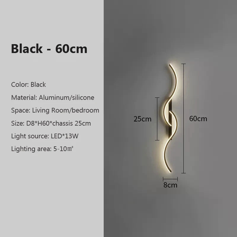 Minimalist LED Strip Wall Sconce