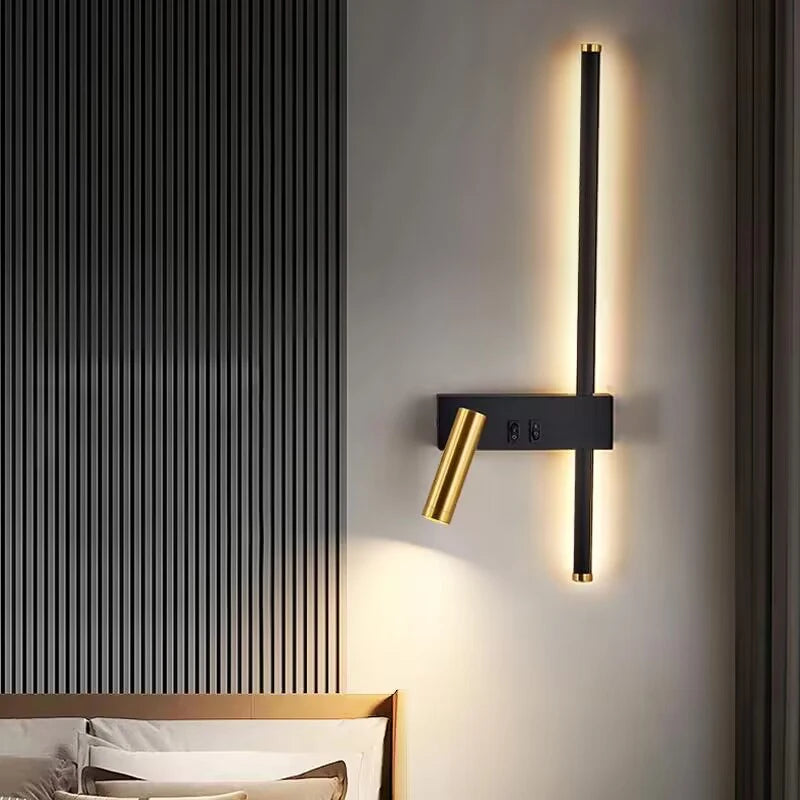 Nordic Vertical LED Wall Sconce - Statement Light - bold minimalist silhouette that doubles as wall art | Moderish Home