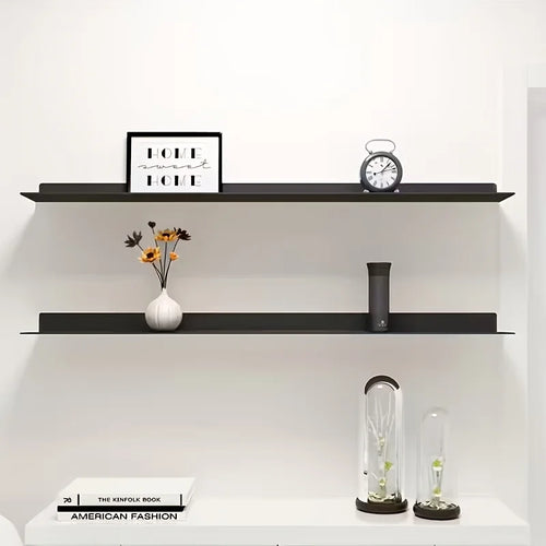 Floating Iron Bookcase Shelf - Modern Minimalist - available in Black or White to match any space | Moderish Home