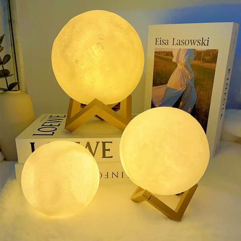 Moon & Book LED Night Light - a lovely gift for birthdays or new babies | Moderish Home