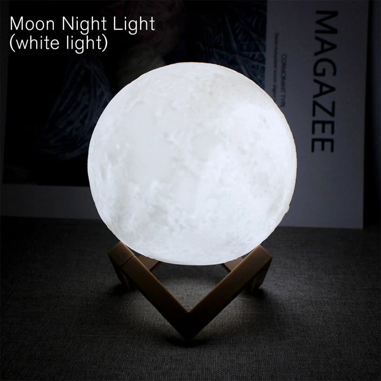 Moon & Book LED Night Light