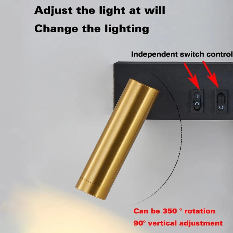 Nordic Vertical LED Wall Sconce - Statement Light - elevated black and brass-tone finish | Moderish Home