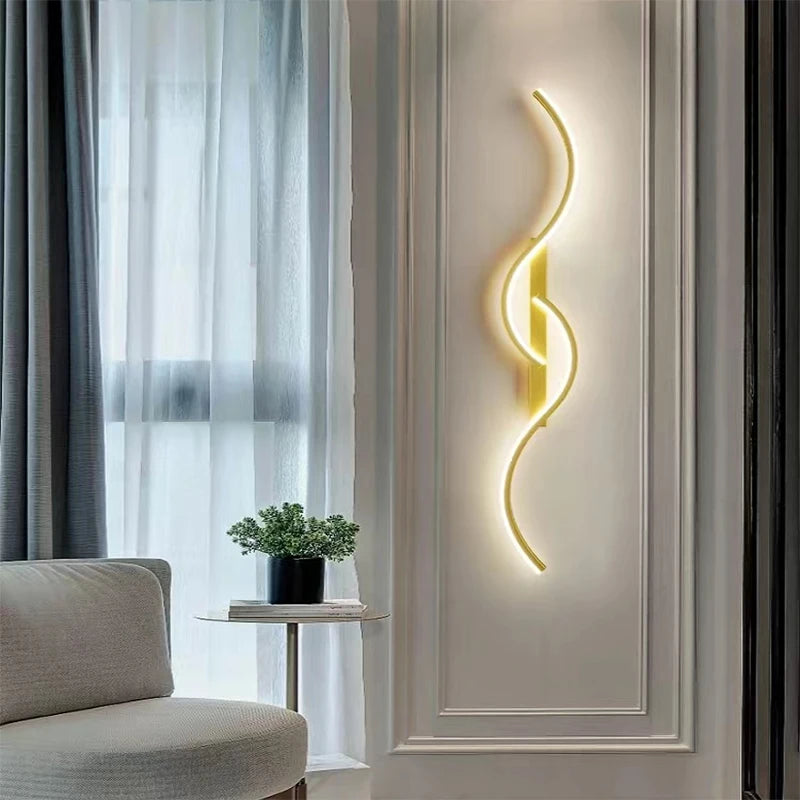 Minimalist LED Strip Wall Sconce - available in 60cm, 80cm, or 100cm lengths | Moderish Home
