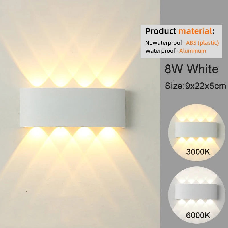 Modern LED Wall Sconce - Up & Down Light - choose your wattage and warm or cool white light | Moderish Home