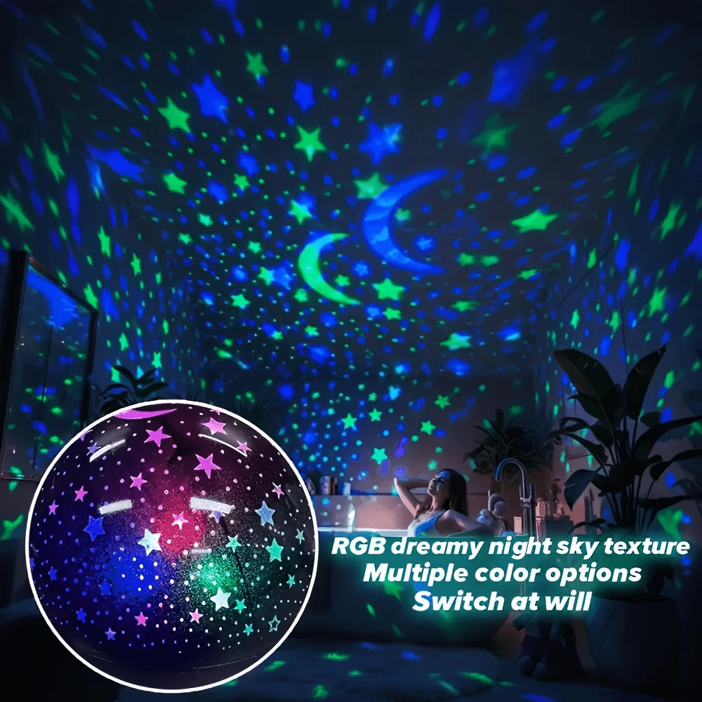 Starry Sky LED Projector - USB plug & play, compatible with power banks and laptops | Moderish Home
