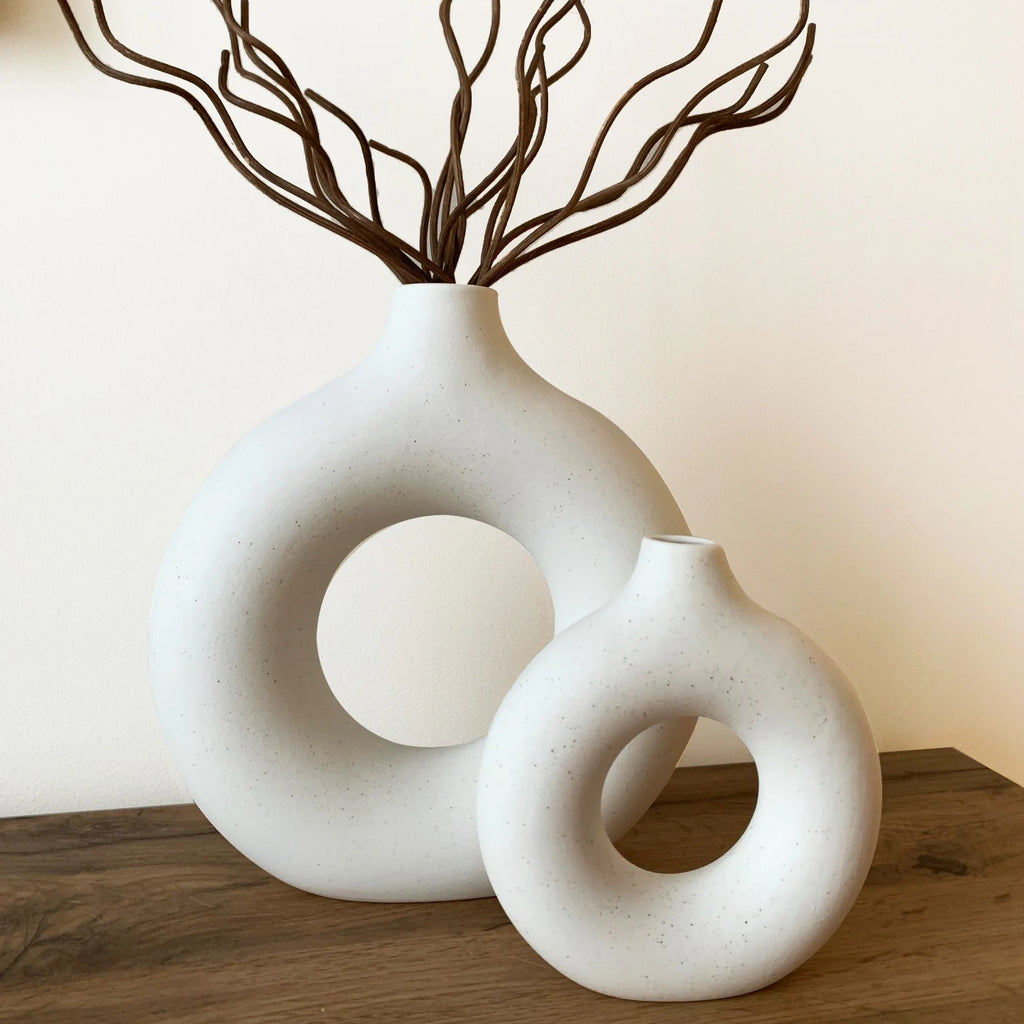 Nordic Hollow Ceramic Vase - a thoughtful housewarming gift | Moderish Home