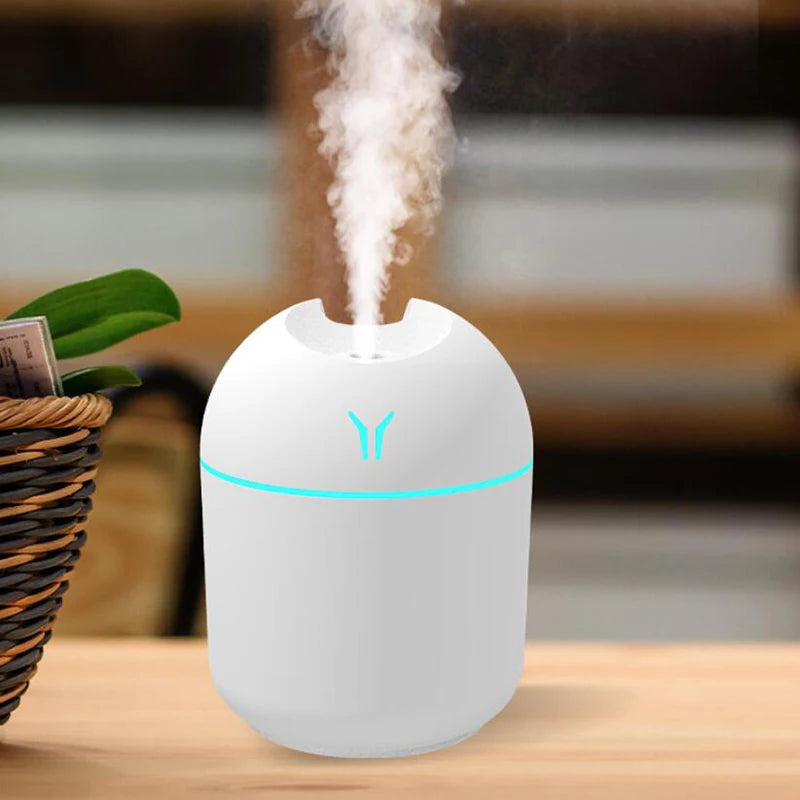 Mini USB Aromatherapy Diffuser with LED Light - whisper-quiet ultrasonic mist with no noisy fan | Moderish Home