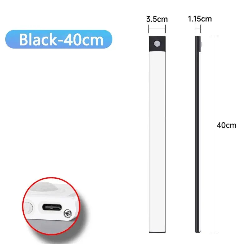 Motion Sensor LED Cabinet Light - USB-C Rechargeable