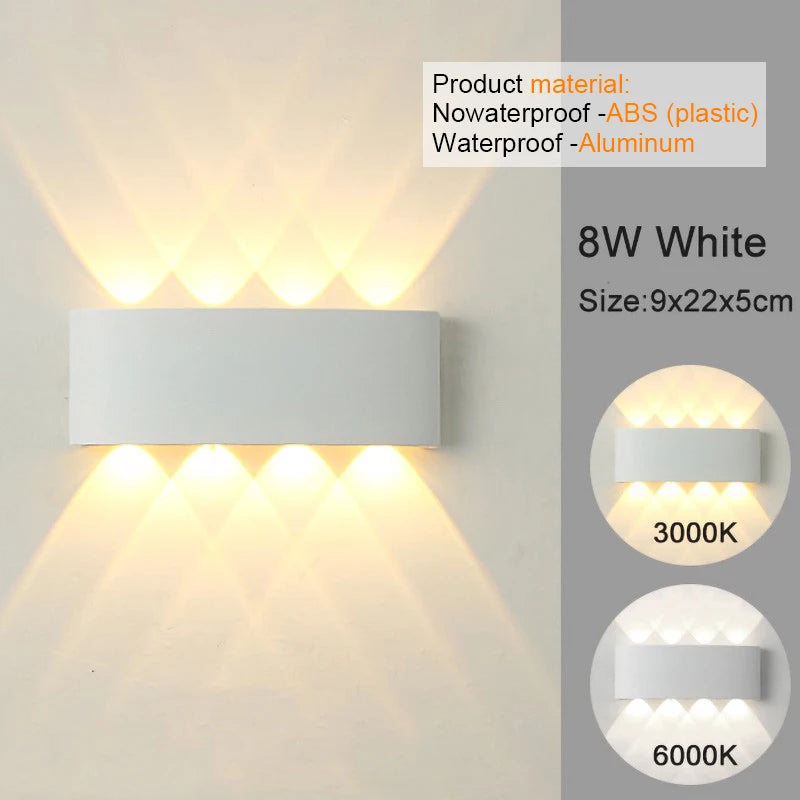 Modern LED Wall Sconce - Up & Down Light