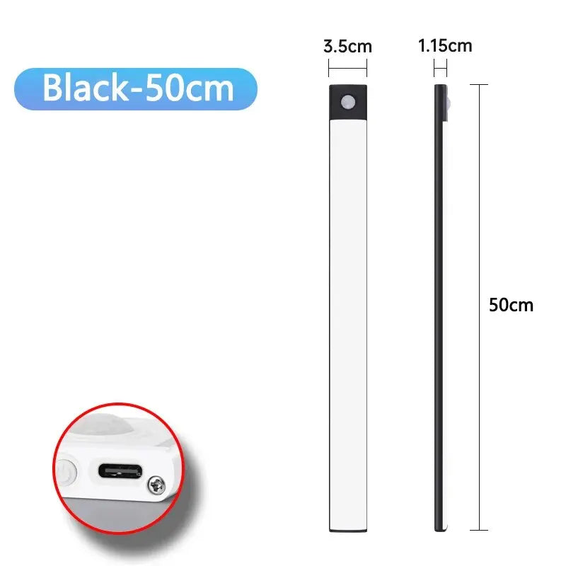 Motion Sensor LED Cabinet Light - USB-C Rechargeable